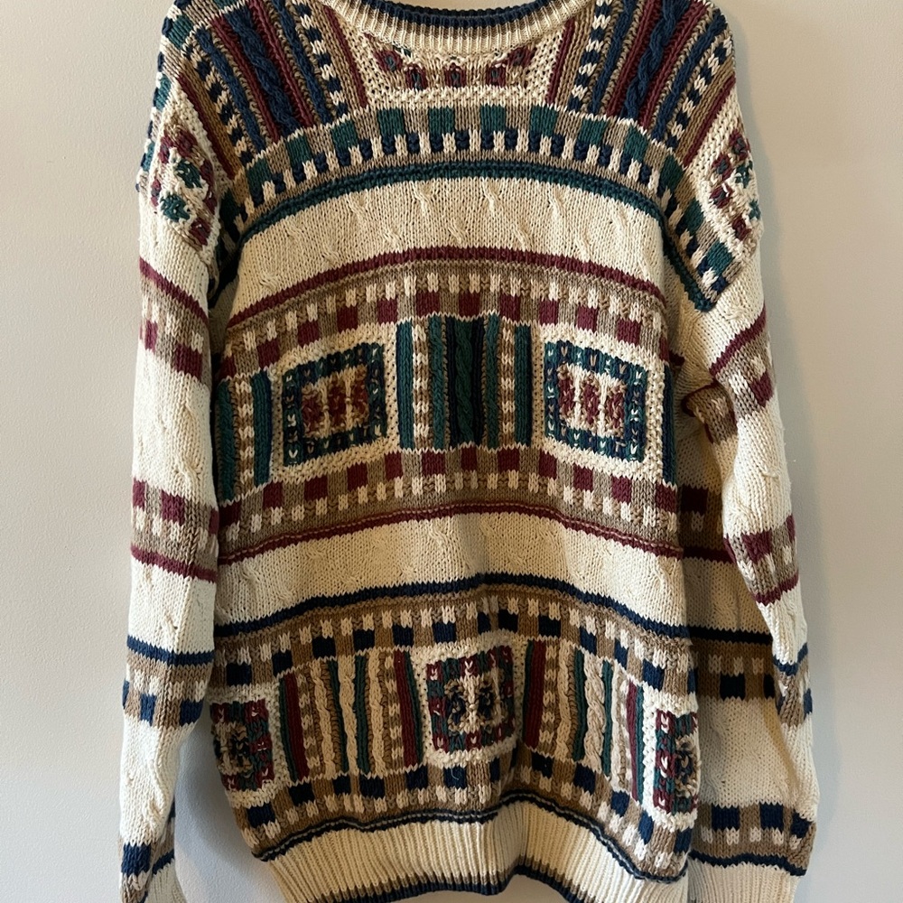 Multicolor Patterned Sweater
